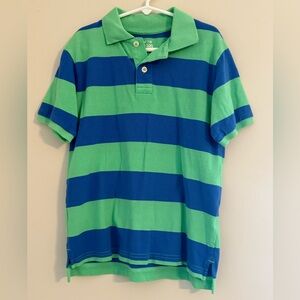 Place Kids Polo Shirt with Green and Blue Stripes